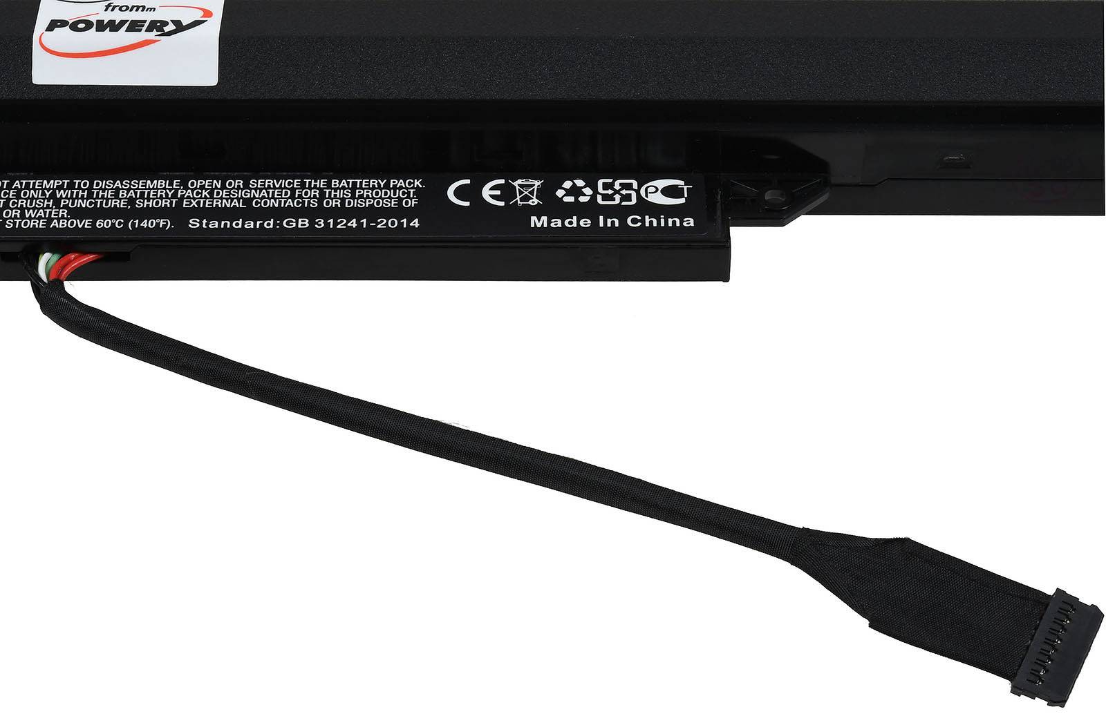 Powery Akku für Laptop Lenovo IdeaPad 110-14IBR 80T6003WIH, 10,8V, Li-Ion
