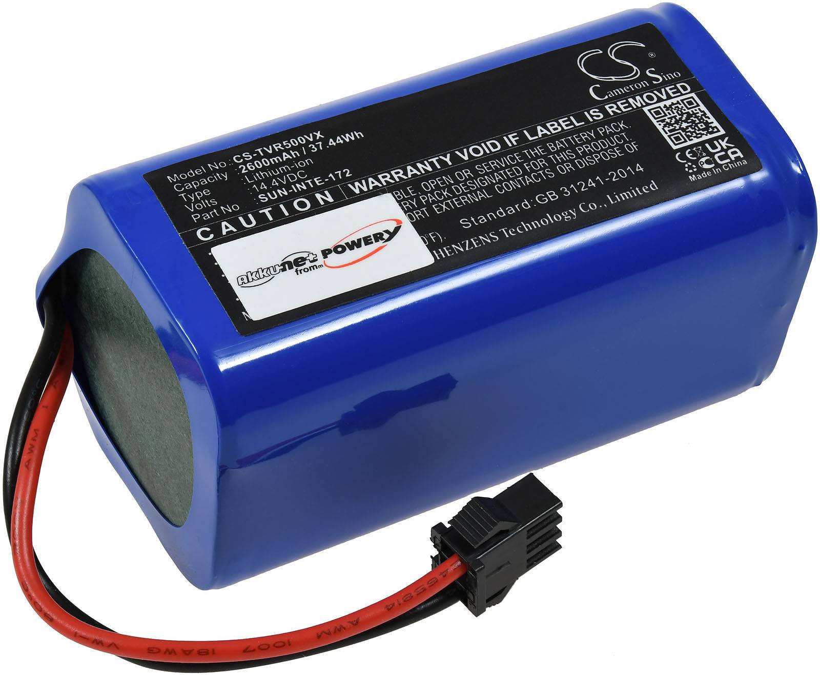 Powery Akku für Saugroboter Tesvor M1, N1, 14,4V, Li-Ion