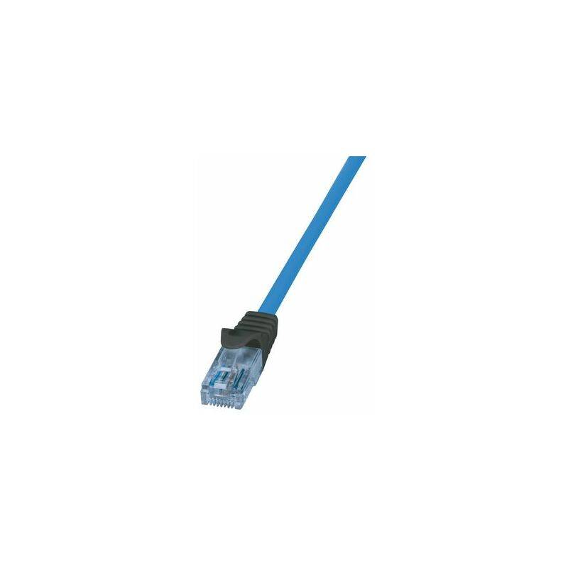 LOGILINK CAT.6a Netzwerkkabel CPP001, U/UTP, 10G, PoE, HDBT, blau, 2m