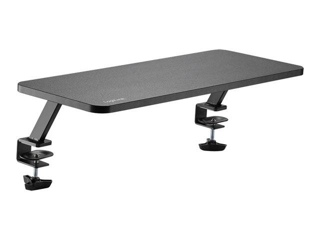 LogiLink - Aufstellung - Riser - für Monitor - 650 mm lang - Stahl, Graukarton, Kunststoff - Schwarz - Bildschirmgröße: