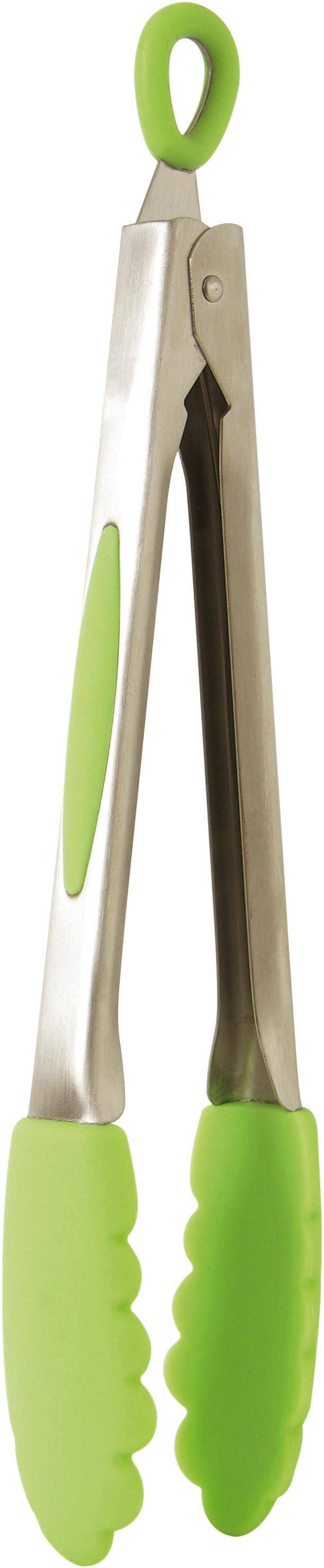 Grüne Silikonzange 26 cm / 10 Zoll