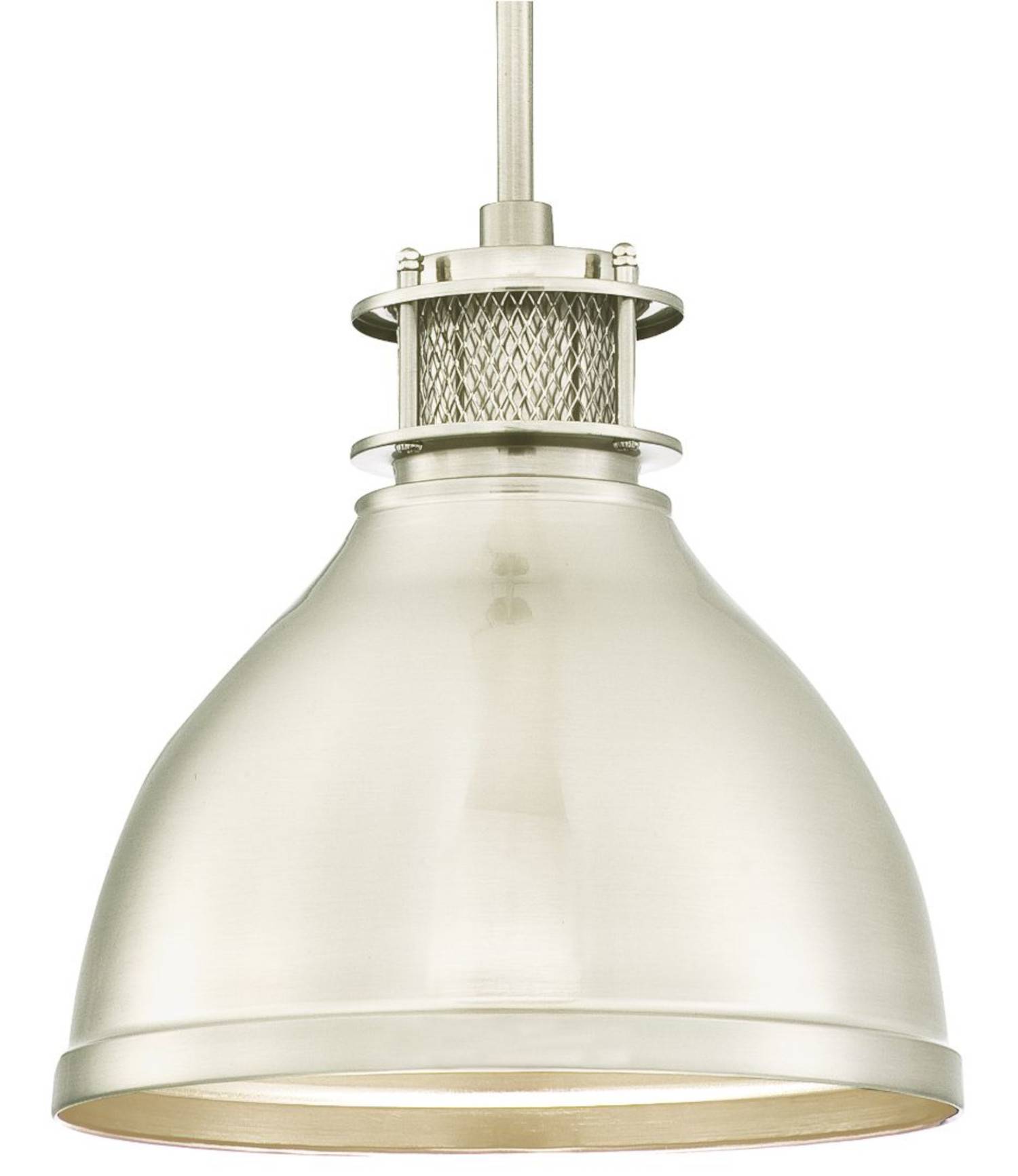 Einflammige Pendelleuchte Vintage Industrial Nickel