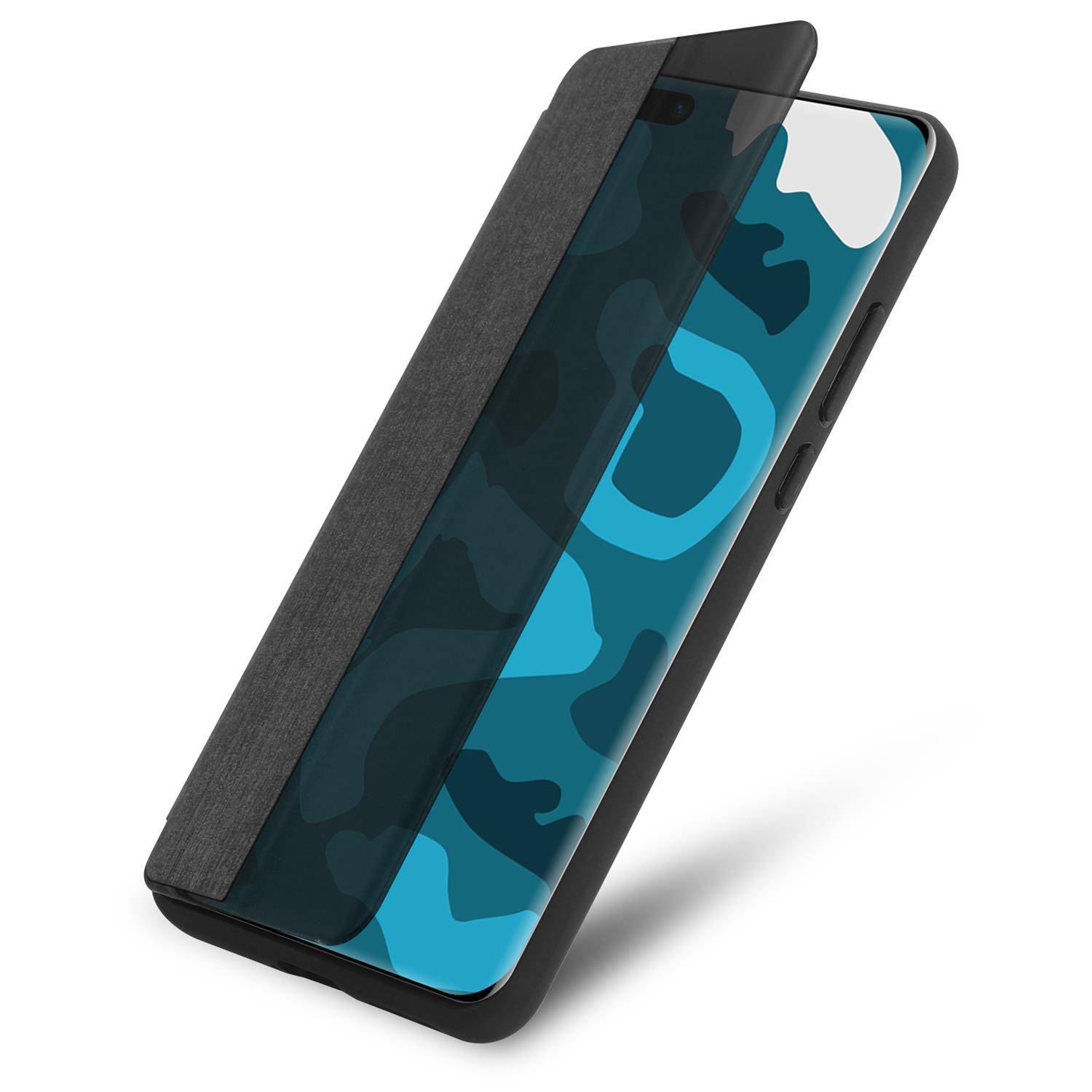 Cadorabo Hülle für Huawei P40 Schutzhülle in Schwarz Handyhülle Cover Book Case Etui
