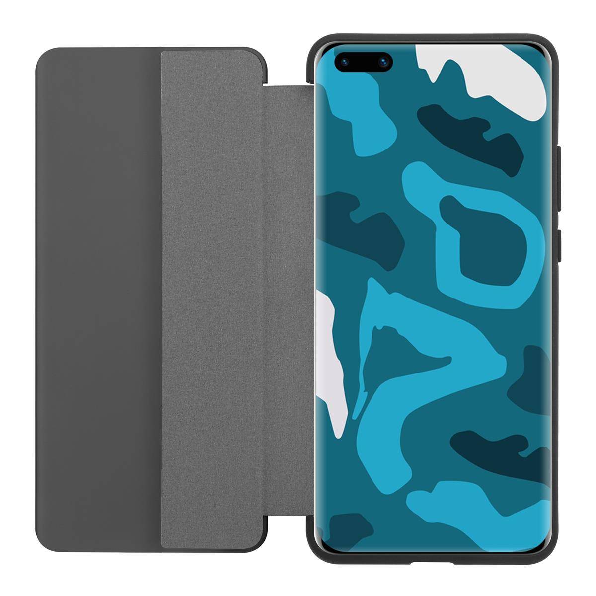 Cadorabo Hülle für Huawei P40 Schutzhülle in Grau Handyhülle Cover Book Case Etui