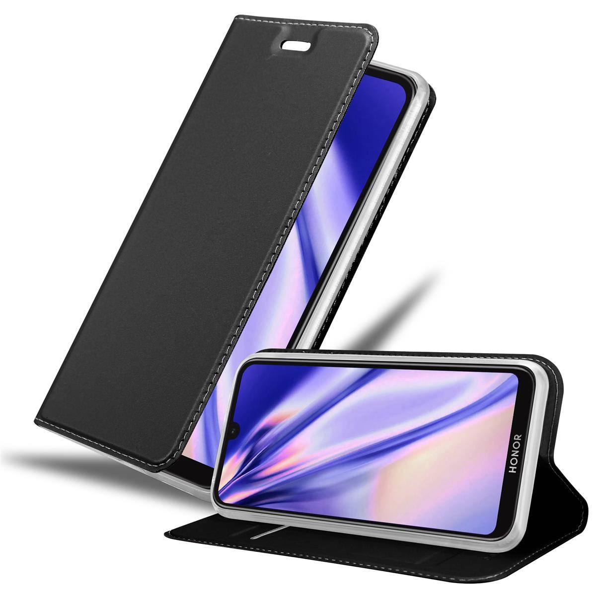 Cadorabo Handyhülle für Huawei Y5 2019 / Enjoy Play 8 / Honor 8S Schutz Hülle in Schwarz Cover Etui Book Case Booklet