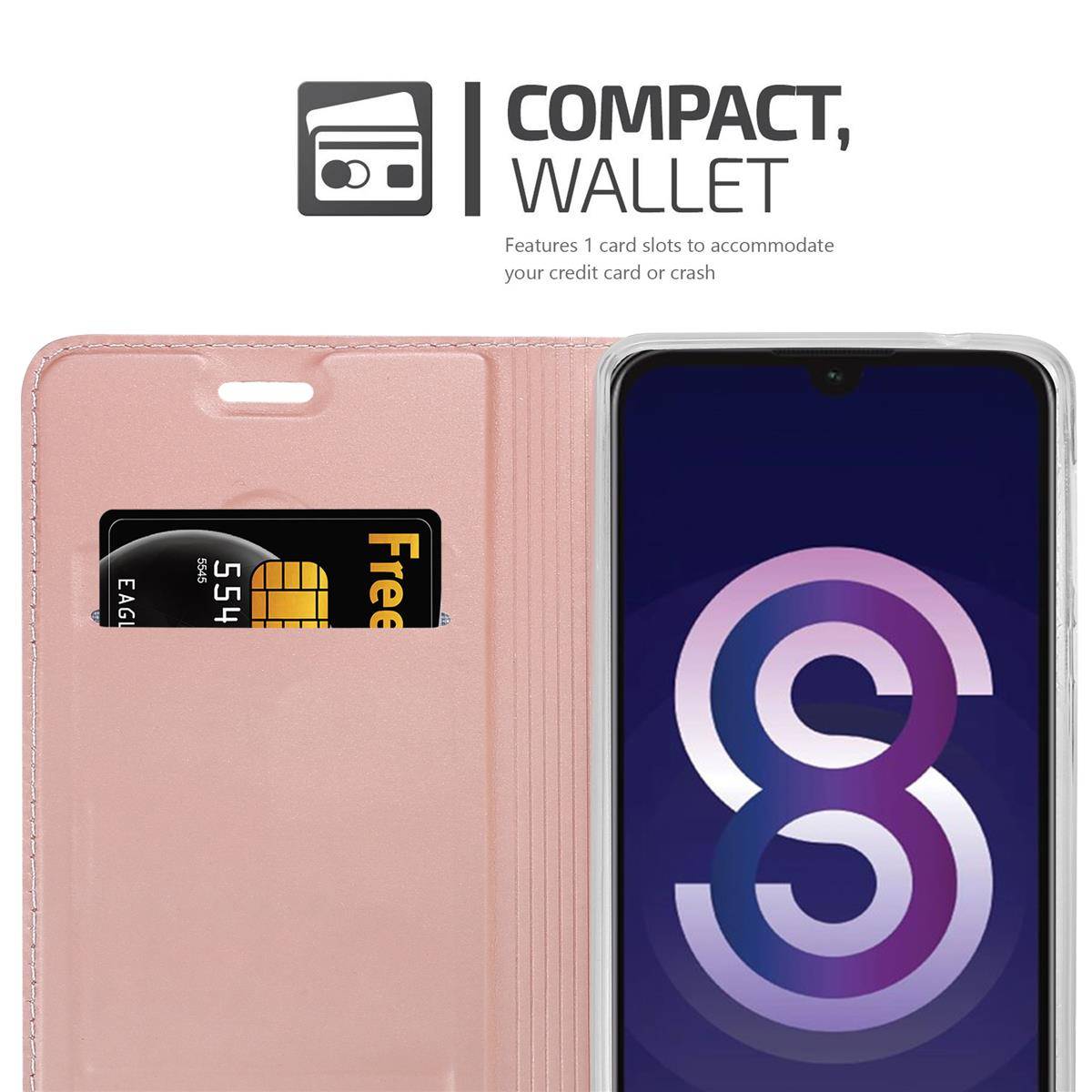 Cadorabo Handyhülle für Huawei Y5 2019 / Enjoy Play 8 / Honor 8S Schutz Hülle in Rosa Cover Etui Book Case Booklet