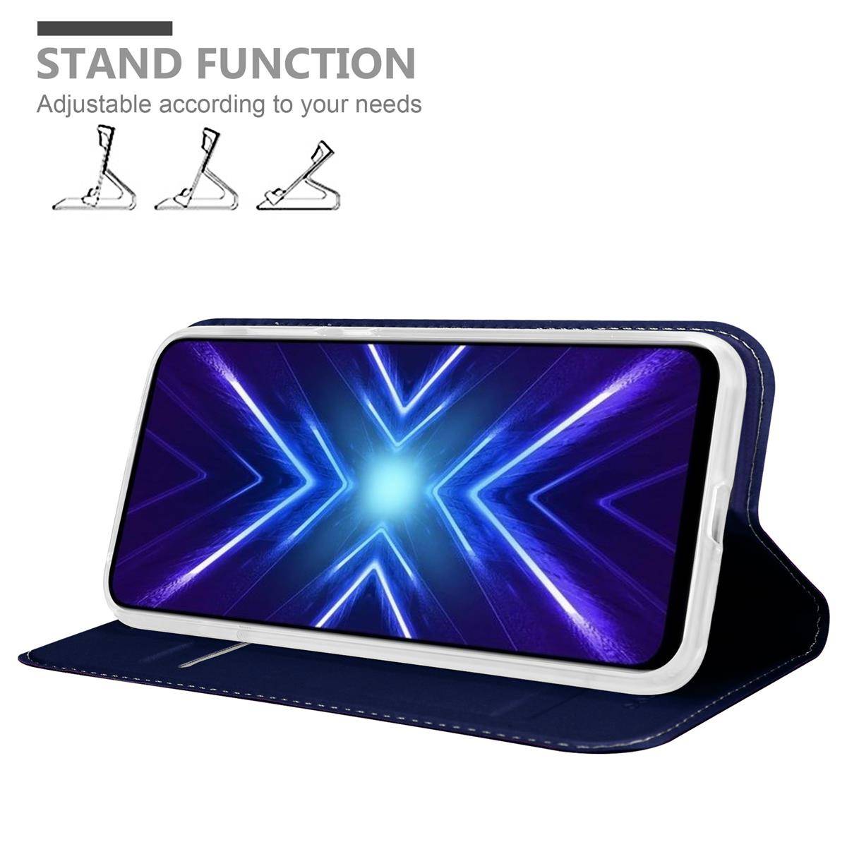 Cadorabo Handyhülle für Honor 9X Schutz Hülle in Blau Cover Etui Book Case Booklet