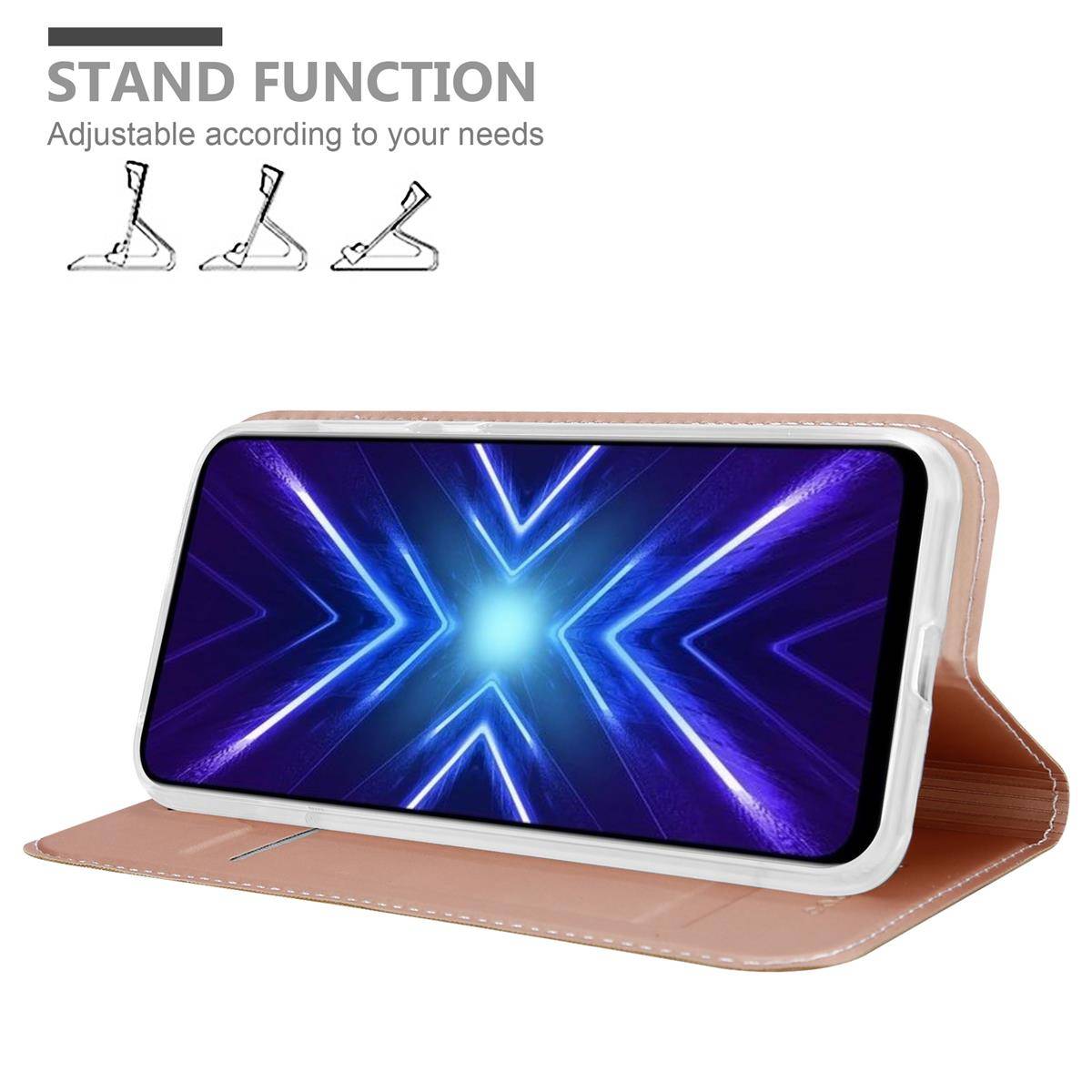 Cadorabo Handyhülle für Honor 9X Schutz Hülle in Rosa Cover Etui Book Case Booklet