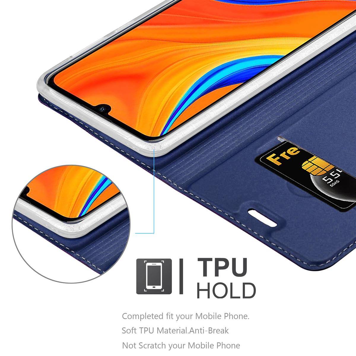 Cadorabo Handyhülle für Huawei Y6S Schutz Hülle in Blau Cover Etui Book Case Booklet