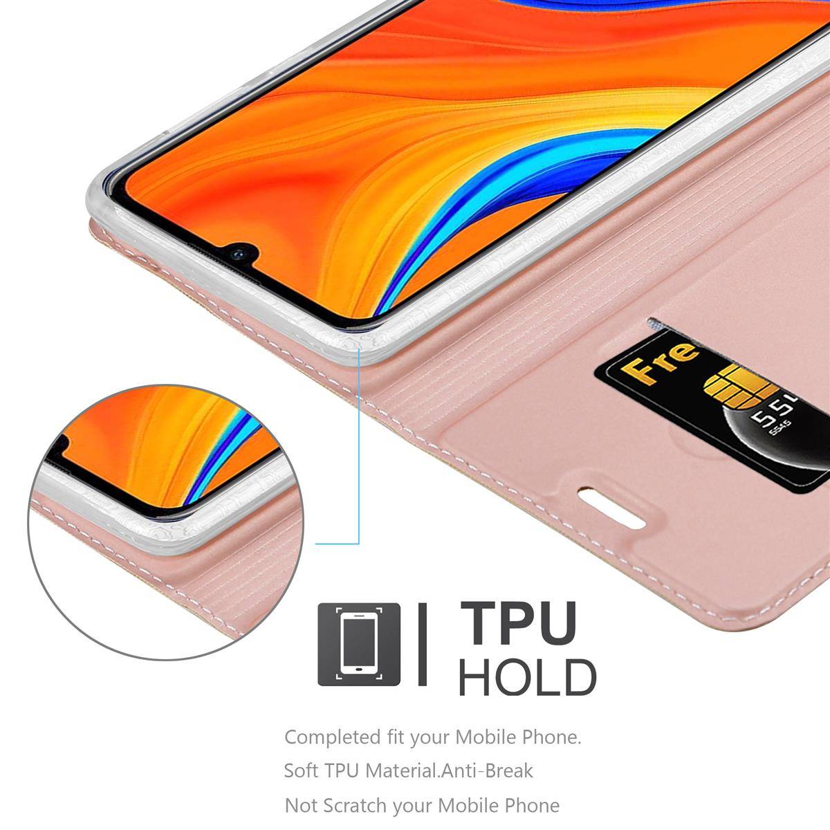 Cadorabo Handyhülle für Huawei Y6S Schutz Hülle in Rosa Cover Etui Book Case Booklet