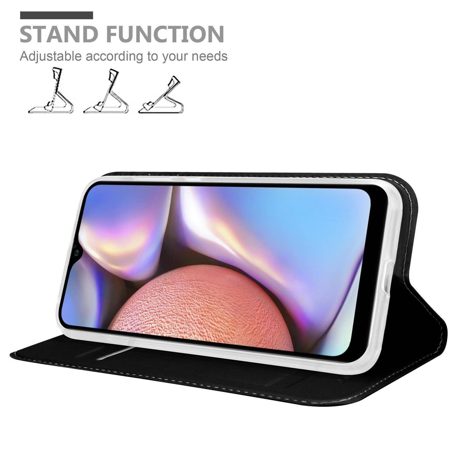 Cadorabo Handyhülle für Samsung Galaxy A10s / M01s Schutz Hülle in Schwarz Cover Etui Book Case Booklet