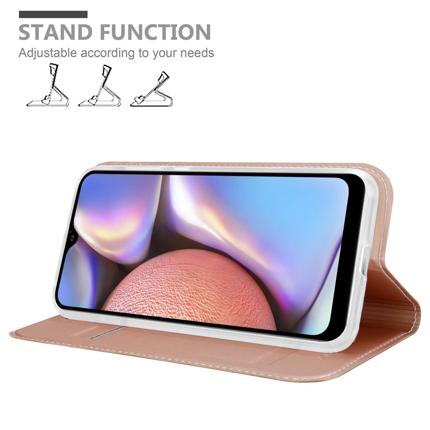 Cadorabo Handyhülle für Samsung Galaxy A10s / M01s Schutz Hülle in Rosa Cover Etui Book Case Booklet