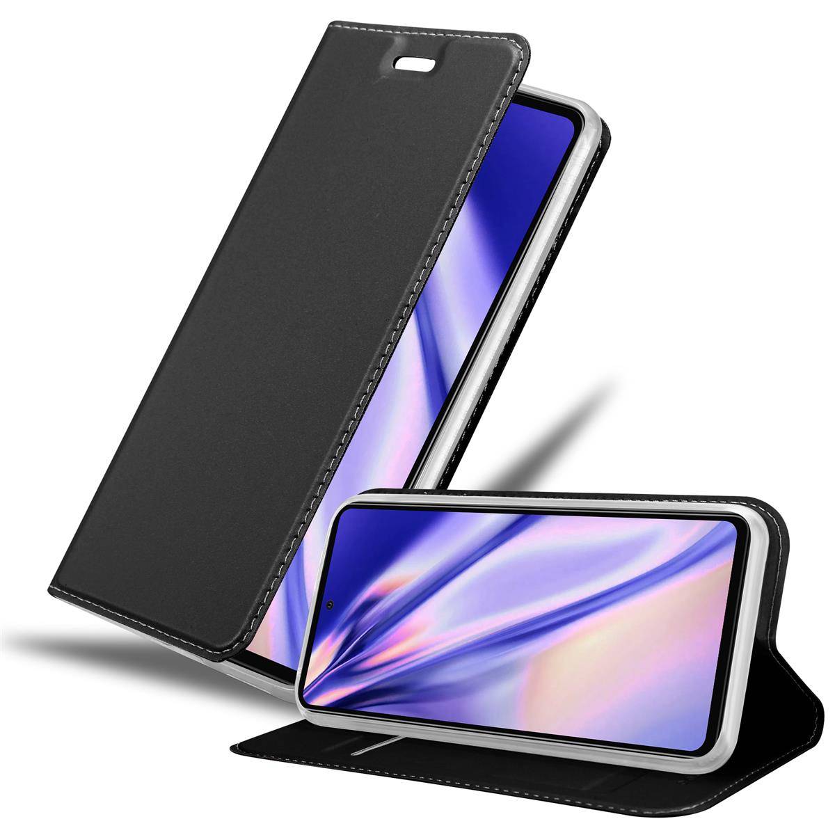 Cadorabo Handyhülle für Samsung Galaxy A72 4G / 5G Schutz Hülle in Schwarz Cover Etui Book Case Booklet
