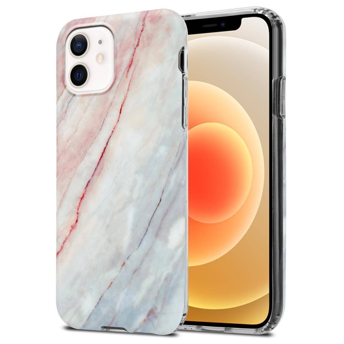 Cadorabo Schutzhülle für Apple iPhone 12 PRO MAX Hülle in Rosa TPU Handyhülle Etui Case Cover