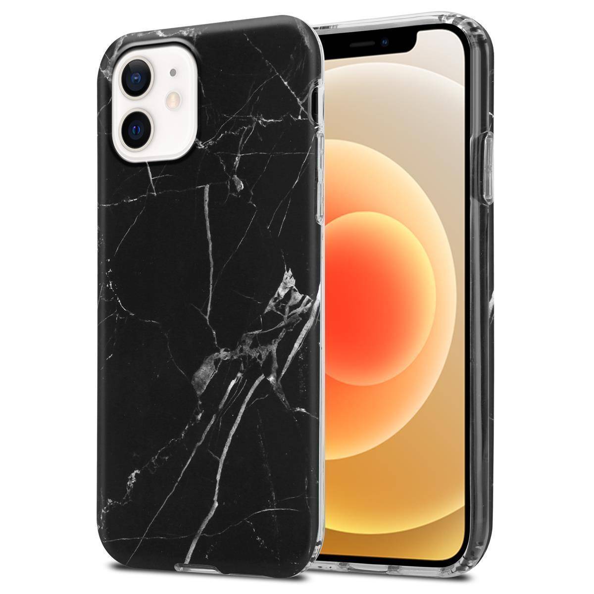 Cadorabo Schutzhülle für Apple iPhone 12 PRO MAX Hülle in Schwarz TPU Handyhülle Etui Case Cover