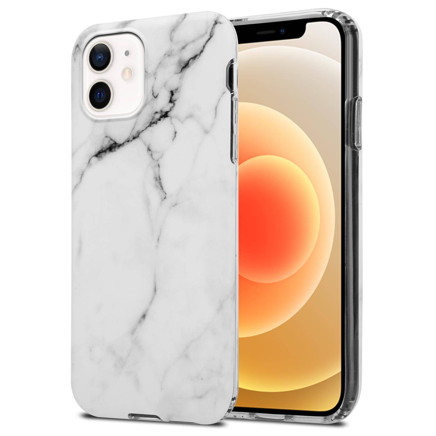 Cadorabo Schutzhülle für Apple iPhone 12 PRO MAX Hülle in Weiß TPU Handyhülle Etui Case Cover