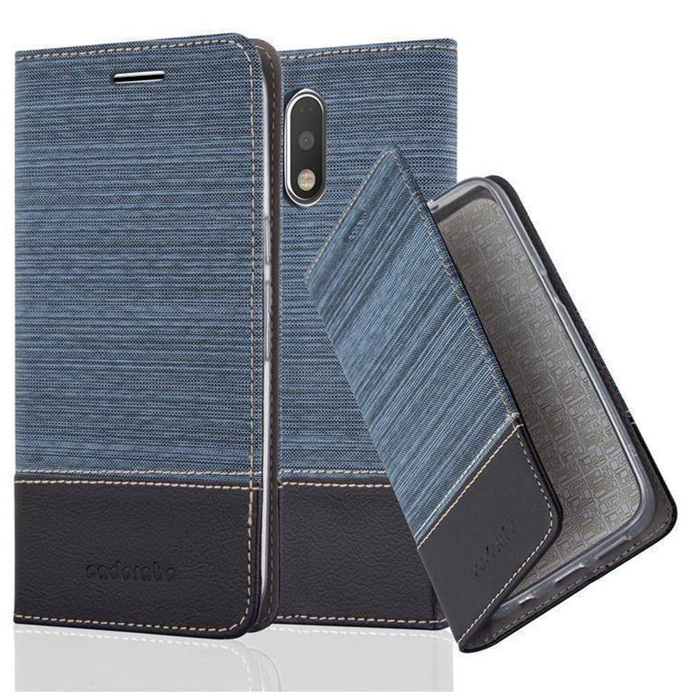 Cadorabo Hülle für Motorola MOTO G4 / G4 PLUS Schutzhülle in Blau Handy Hülle Etui Book Case Cover