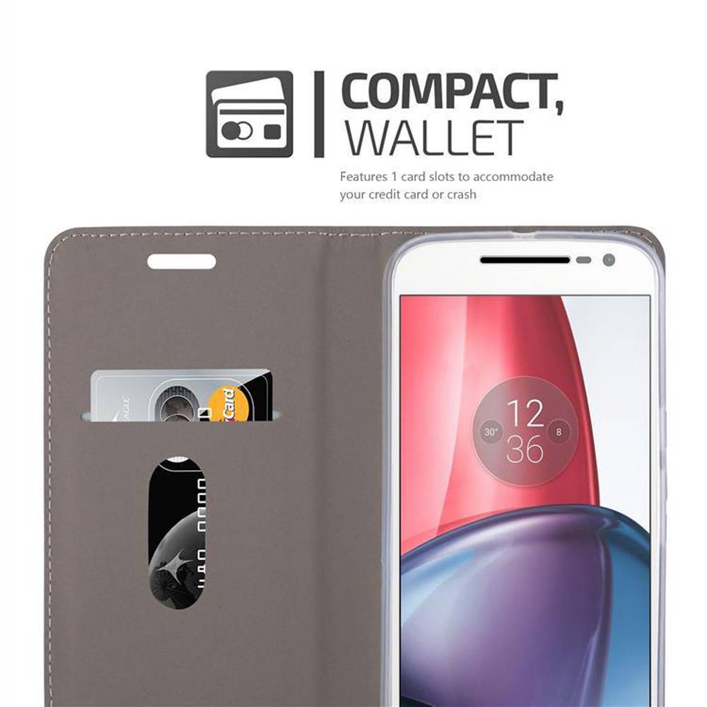 Cadorabo Hülle für Motorola MOTO G4 / G4 PLUS Schutzhülle in Blau Handy Hülle Etui Book Case Cover