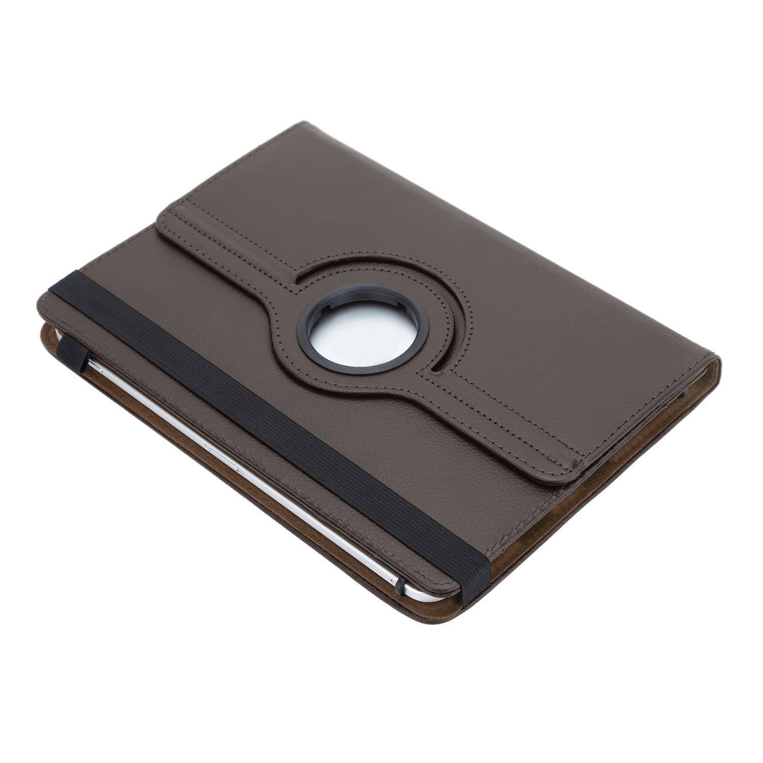 Cadorabo Hülle für 7" Tablets Schutzhülle in Braun 360 Grad Tablet Hülle Etui Cover Case