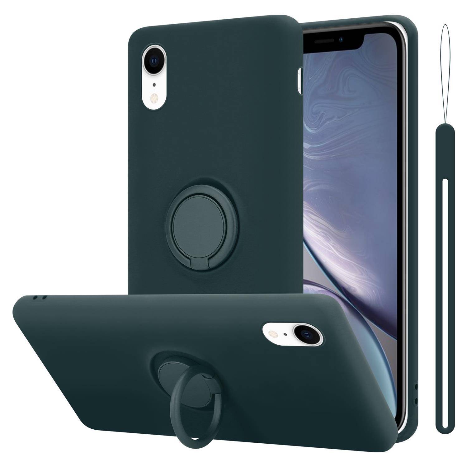 Cadorabo Hülle für Apple iPhone XR Schutz Hülle in Grün Handyhülle TPU Etui Case Cover