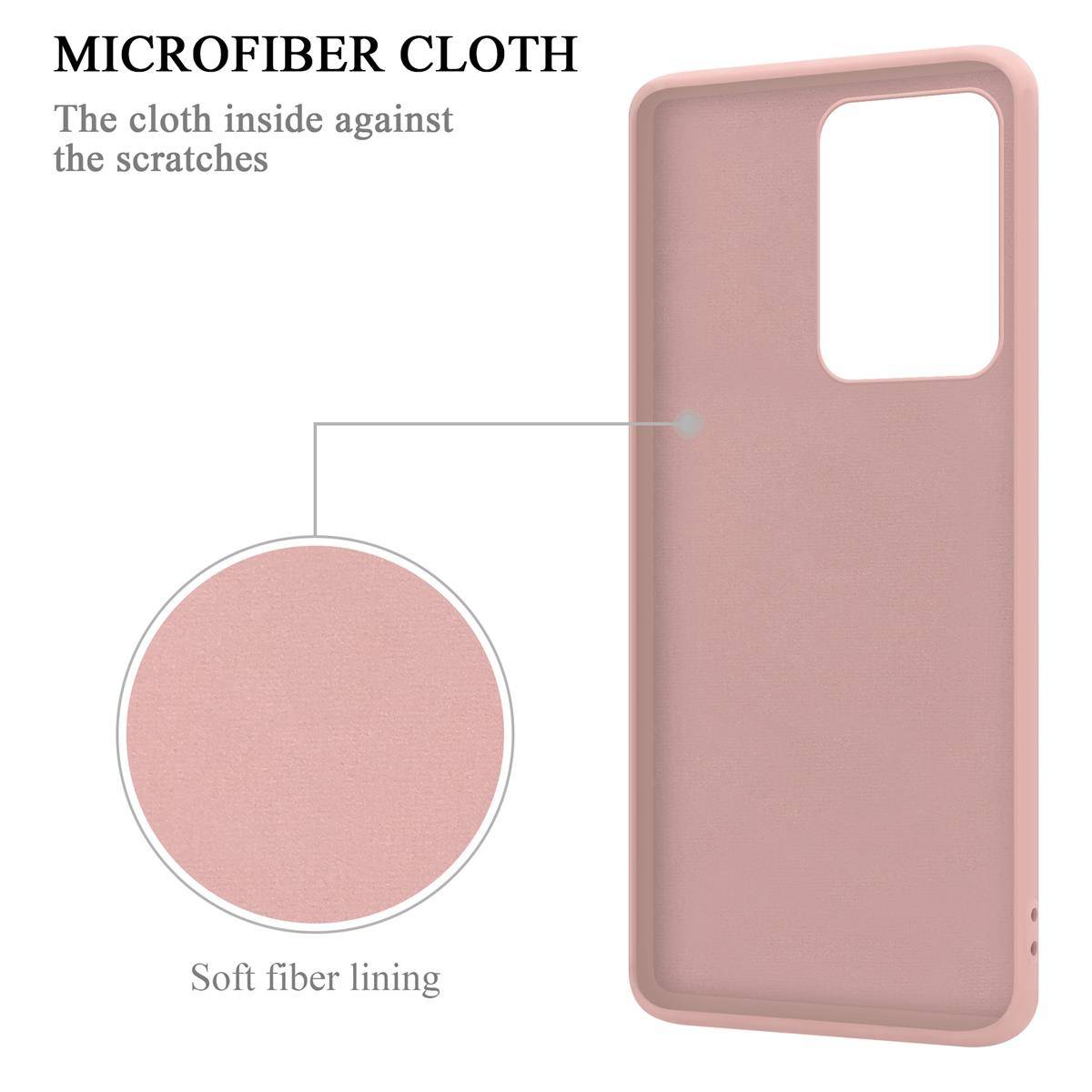 Cadorabo Hülle für Samsung Galaxy S20 ULTRA Schutz Hülle in Rosa Handyhülle TPU Etui Case Cover