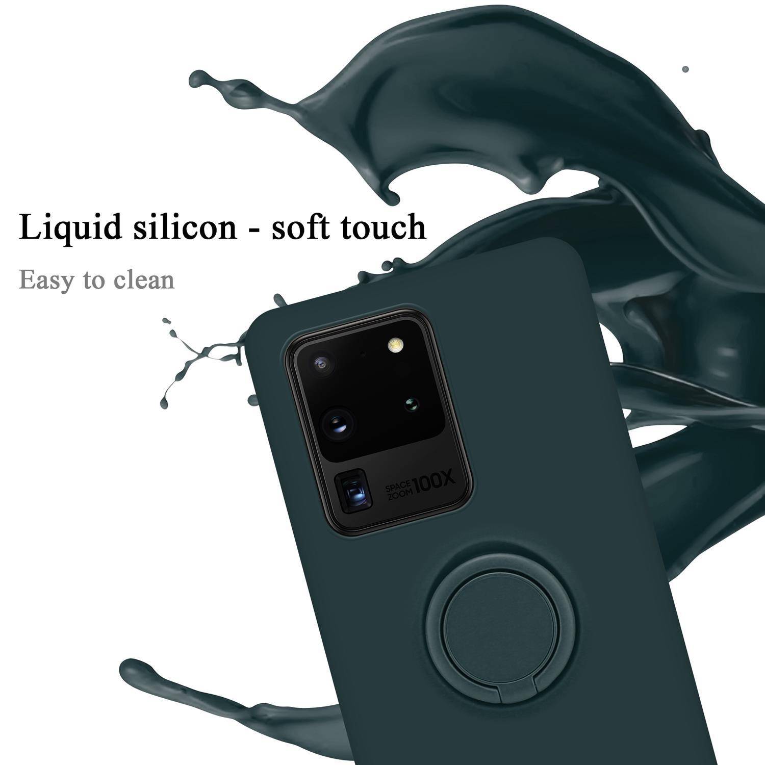 Cadorabo Hülle für Samsung Galaxy S20 ULTRA Schutz Hülle in Grün Handyhülle TPU Etui Case Cover