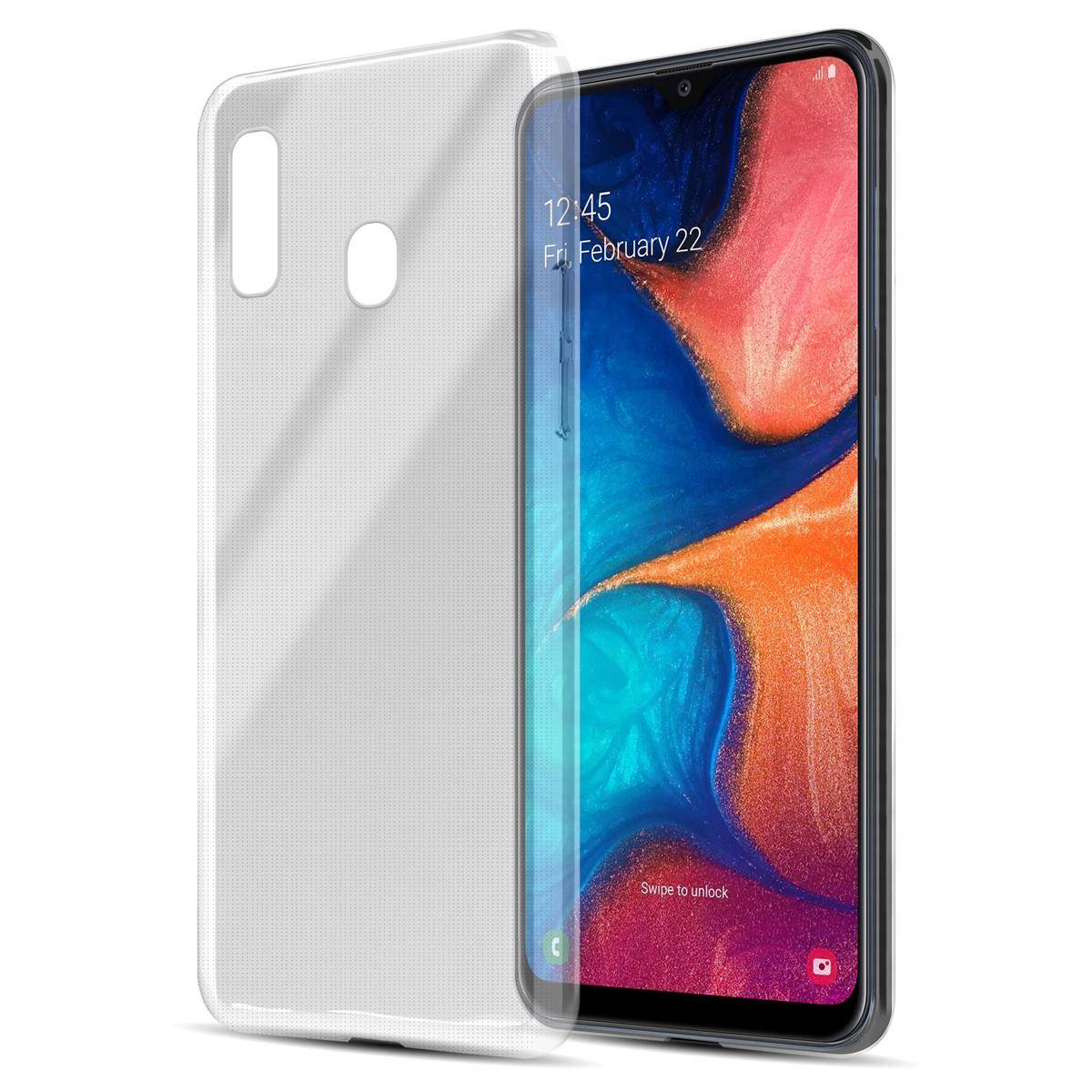 Cadorabo Hülle für Samsung Galaxy A20 / A30 Schutz Hülle in natur Schutzhülle TPU Silikon Cover Etui Case