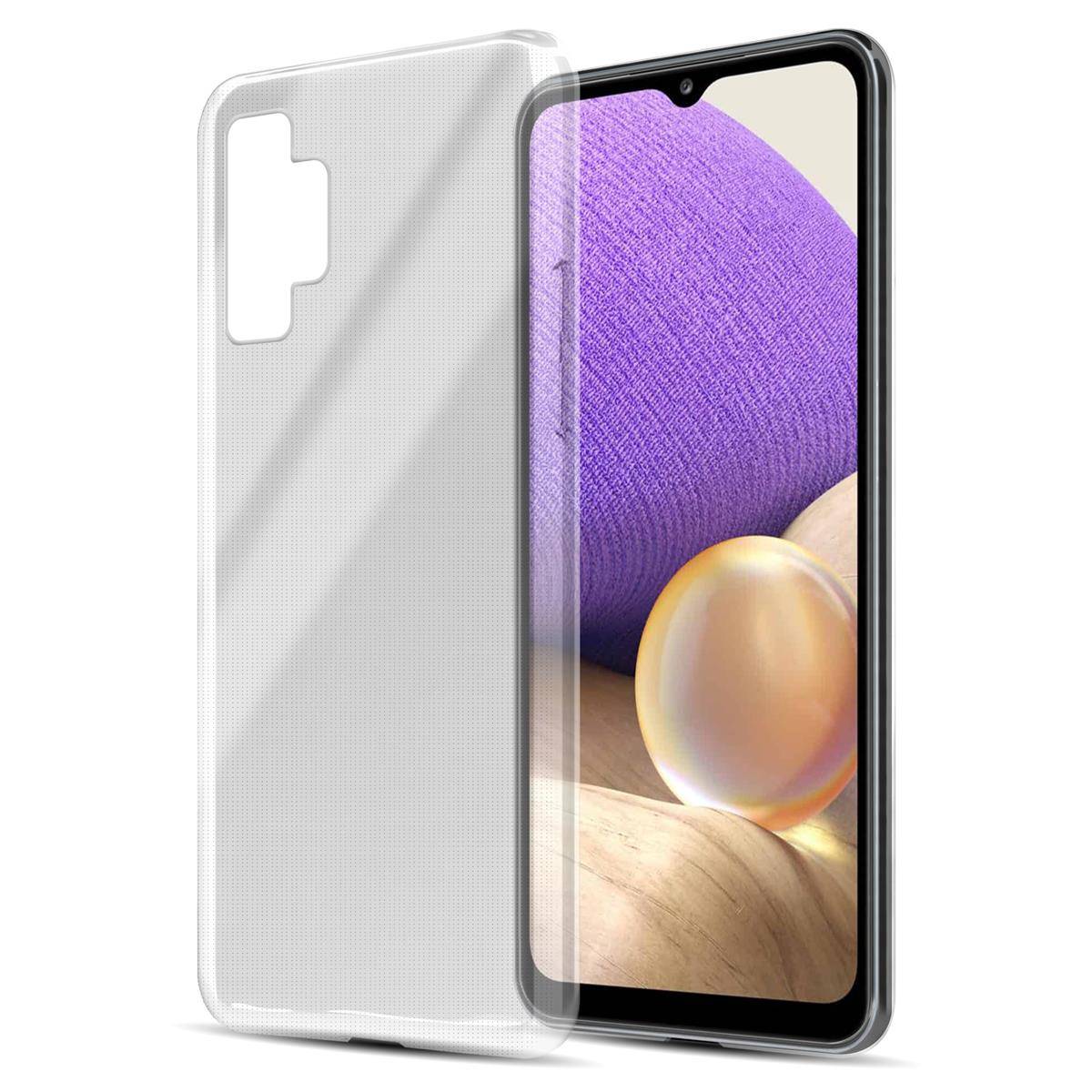 Cadorabo Hülle für Samsung Galaxy A32 5G Schutz Hülle in natur Schutzhülle TPU Silikon Cover Etui Case