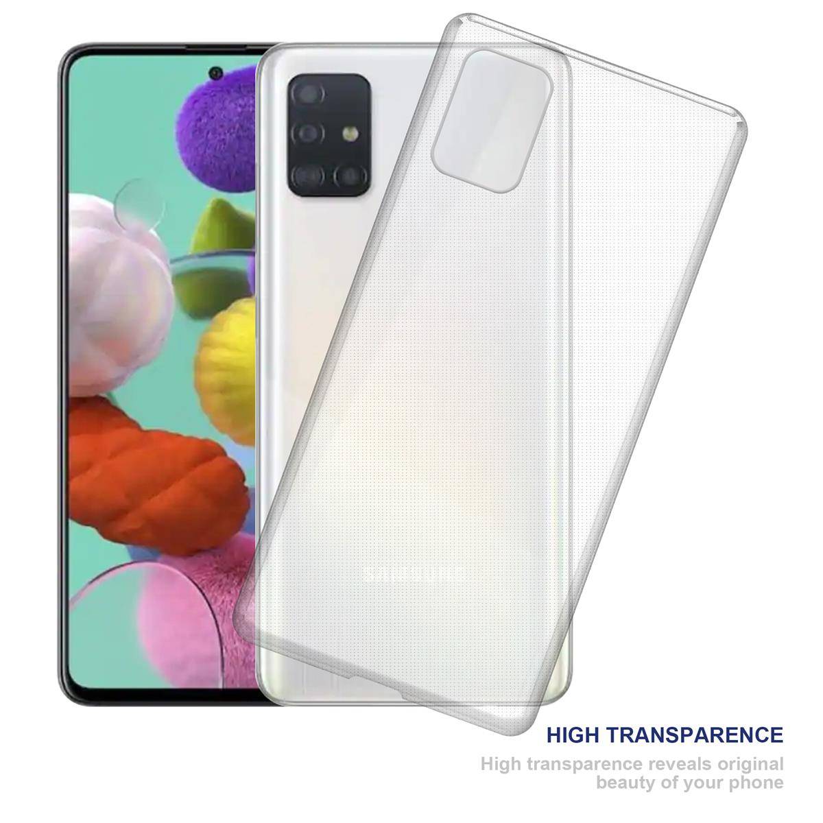 Cadorabo Hülle für Samsung Galaxy A52 5G Schutz Hülle in Transparent Schutzhülle TPU Silikon Cover Etui Case