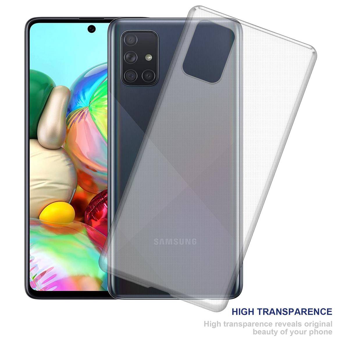 Cadorabo Hülle für Samsung Galaxy A72 5G Schutz Hülle in natur Schutzhülle TPU Silikon Cover Etui Case