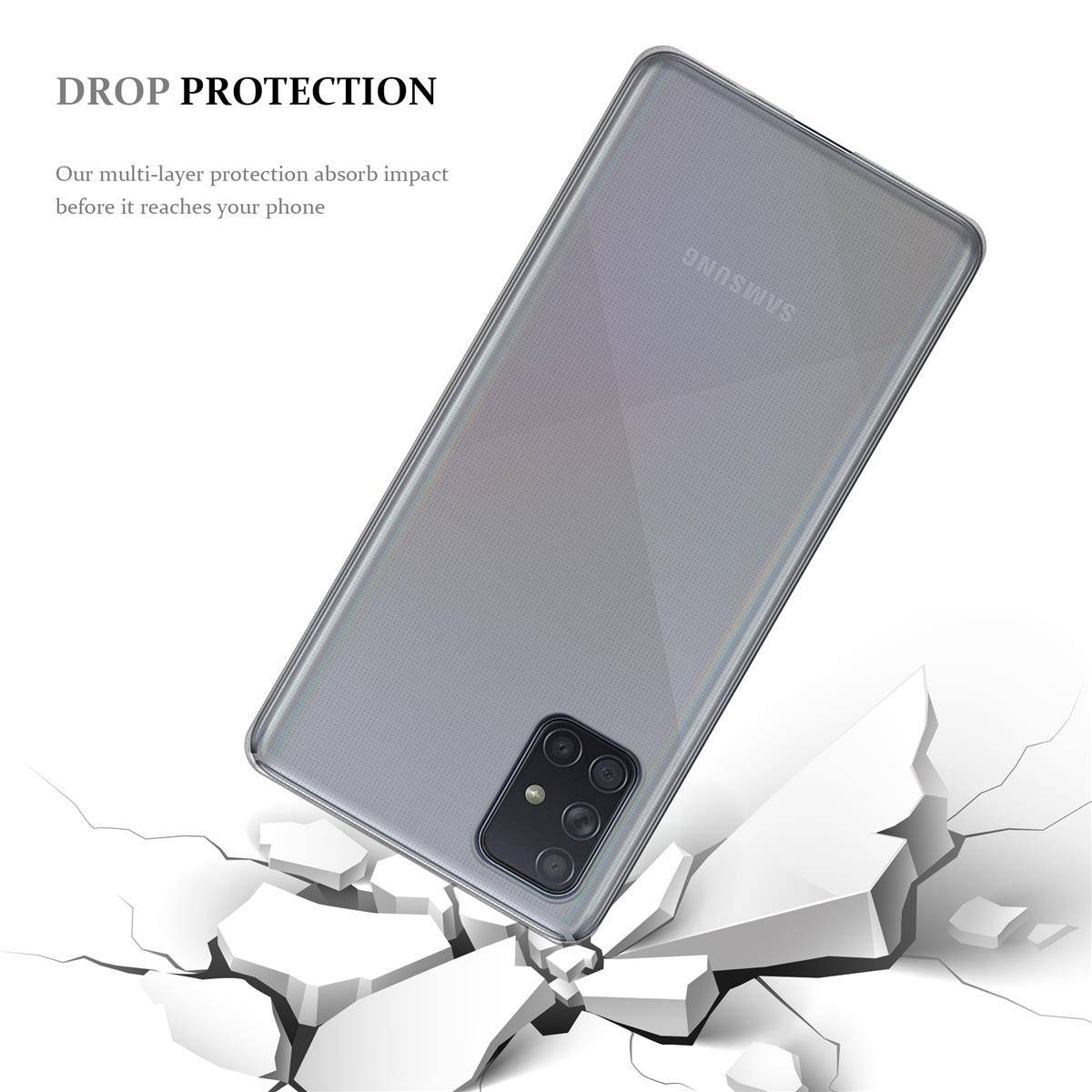 Cadorabo Hülle für Samsung Galaxy A72 5G Schutz Hülle in natur Schutzhülle TPU Silikon Cover Etui Case