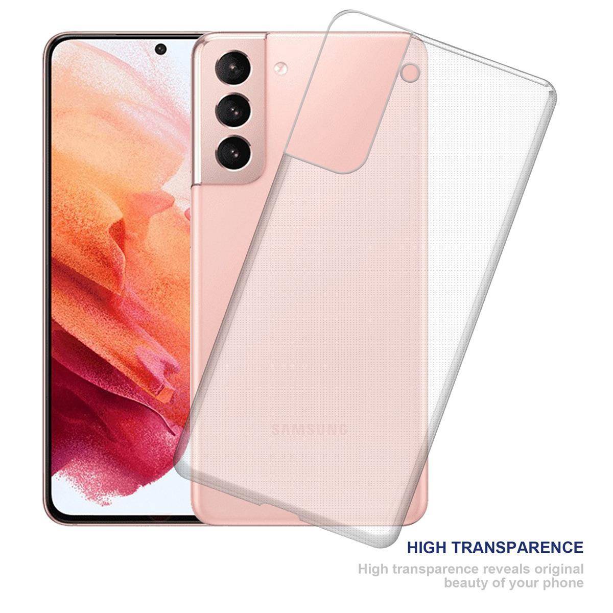 Cadorabo Hülle für Samsung Galaxy S21 Plus Schutz Hülle in natur Schutzhülle TPU Silikon Cover Etui Case