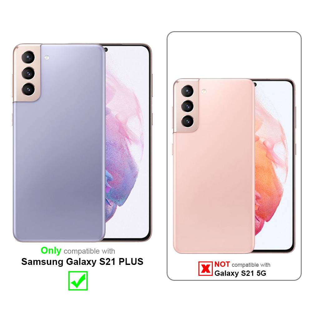 Cadorabo Hülle für Samsung Galaxy S21 Plus Schutz Hülle in natur Schutzhülle TPU Silikon Cover Etui Case
