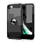 Cadorabo Hülle für Apple iPhone SE 2020 in Schwarz Schutzhülle TPU Case Cover Etui Handyhülle