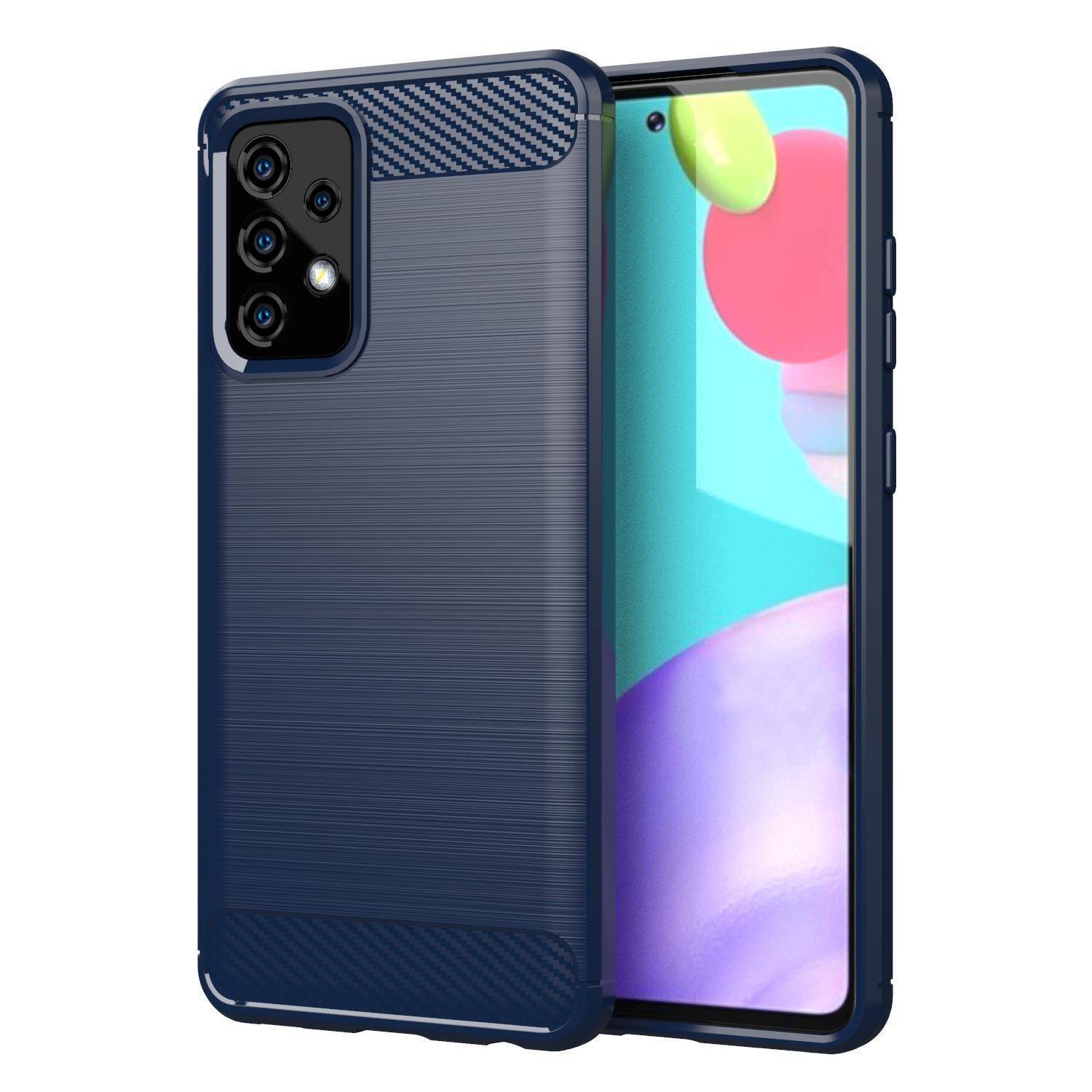 Cadorabo Hülle für Samsung Galaxy A91 / S10 LITE / M80s in Blau Schutzhülle TPU Case Cover Etui Handyhülle