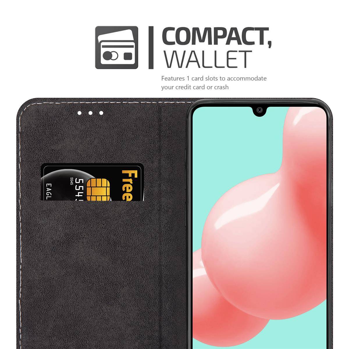 Cadorabo Hülle für Samsung Galaxy A41 Schutzhülle in Rosa SHandyhülle Book Case Etui Kunstleder