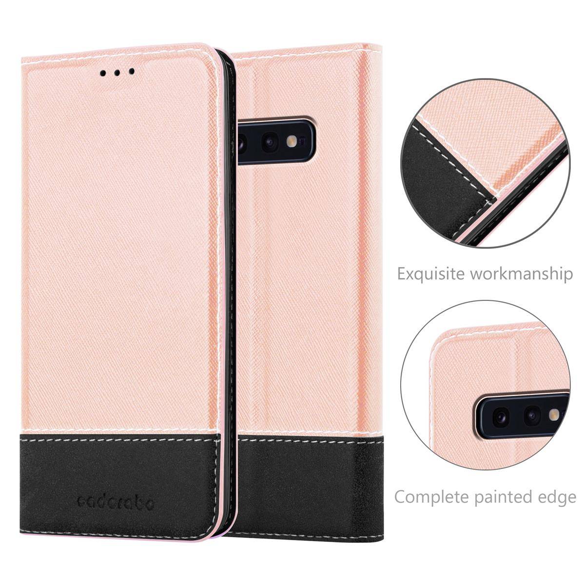 Cadorabo Hülle für Samsung Galaxy S10e Schutzhülle in Rosa SHandyhülle Book Case Etui Kunstleder