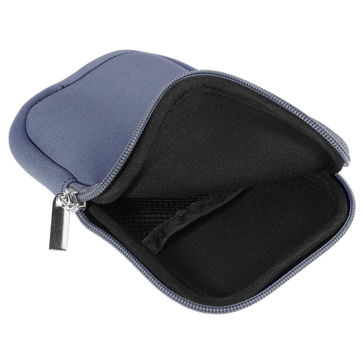 Cadorabo Universal Neopren Handy Hülle für Smarthones bis Universal Neopren 4.5 in Grau Schutzhülle Neopren mit