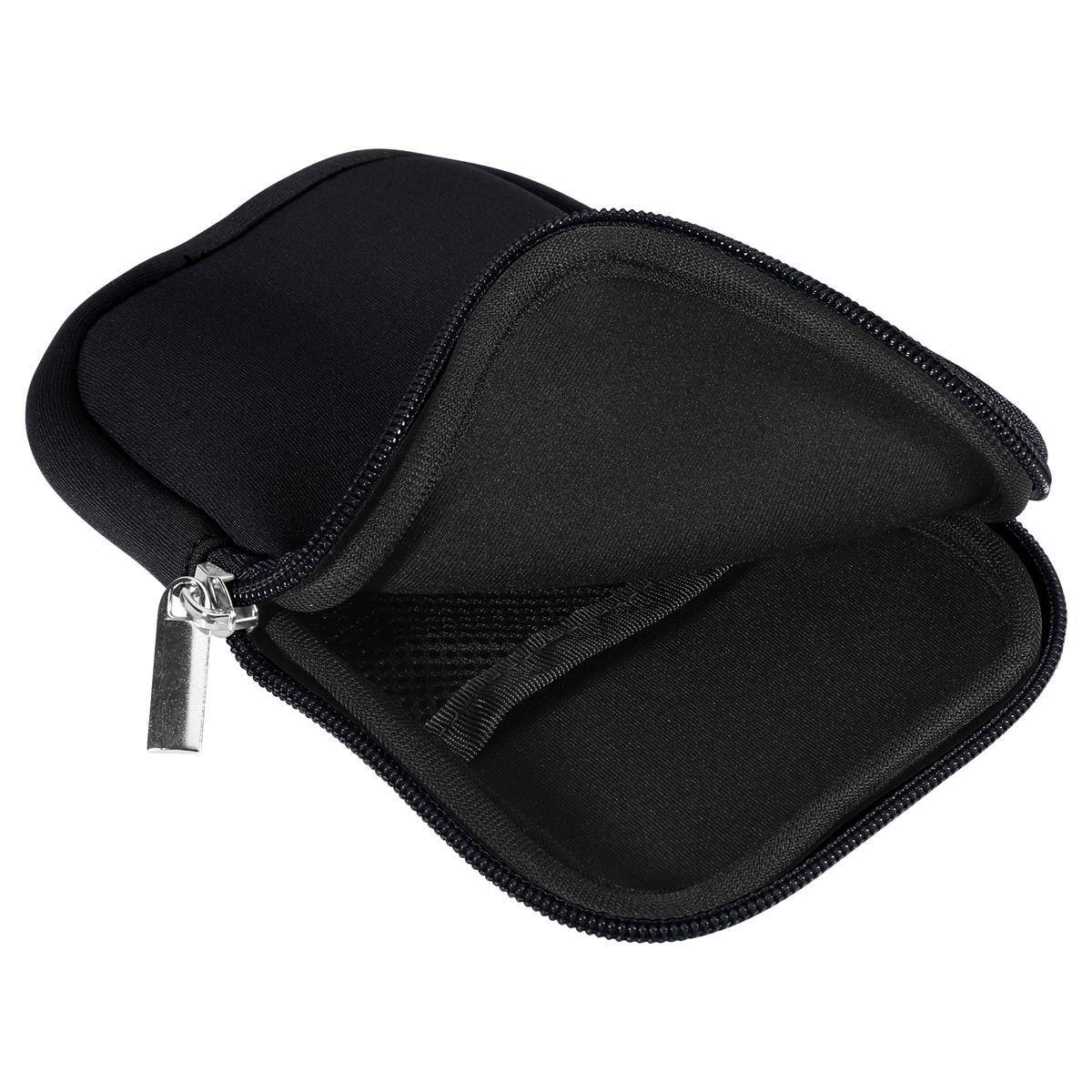 Cadorabo Universal Neopren Handy Hülle für Smarthones bis Universal Neopren 5.5 in Schwarz Schutzhülle Neopren mit