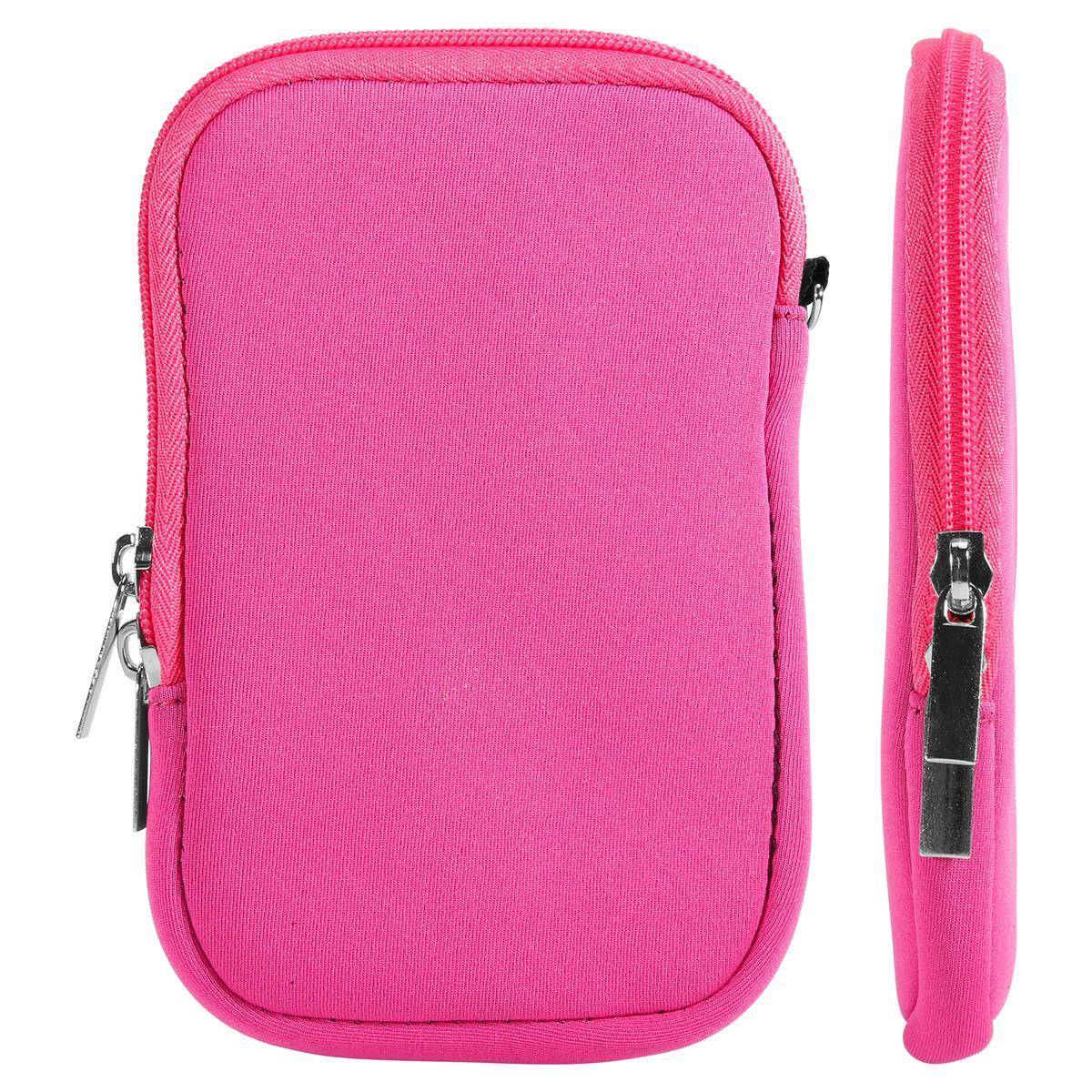 Cadorabo Universal Neopren Handy Hülle für Smarthones bis Universal Neopren 5.5 in Rosa Schutzhülle Neopren mit