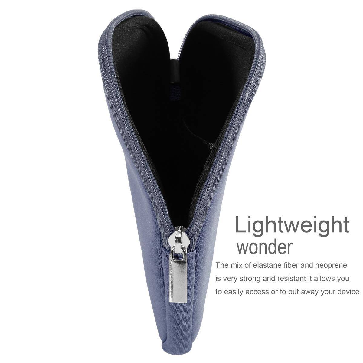 Cadorabo Universal Neopren Handy Hülle für Smarthones bis Universal Neopren 5.5 in Grau Schutzhülle Neopren mit