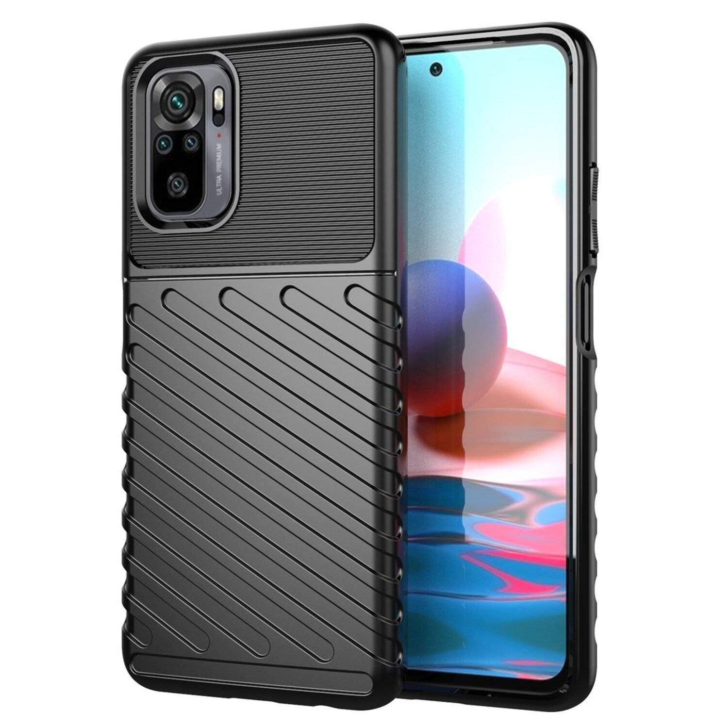 Hybrid Armor Etui SchutzHülle "Thunder" Case Bumper Cover Handyhülle Matt Hülle Robust für Samsung Galaxy A13 5G