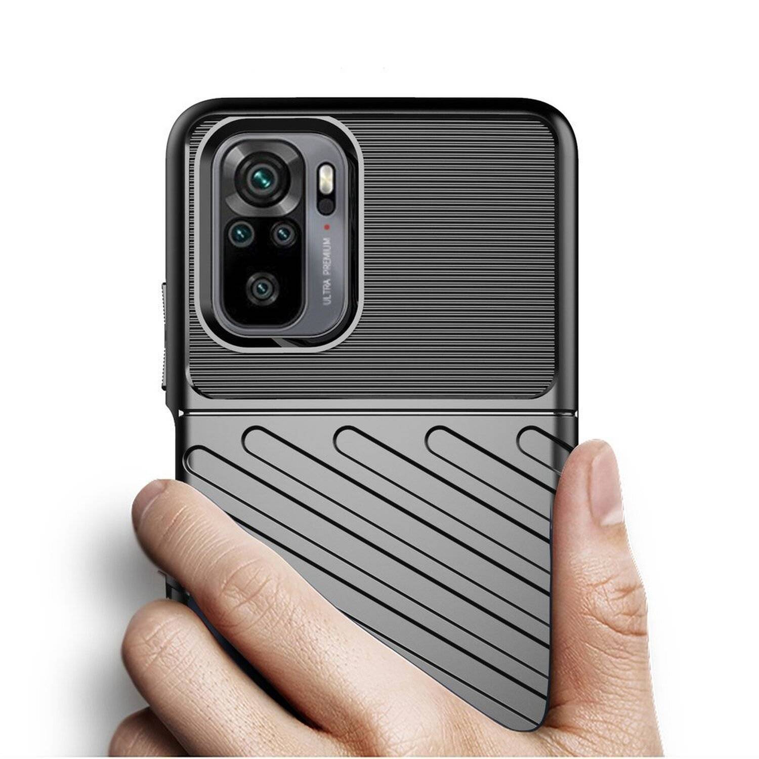 Hybrid Armor Etui SchutzHülle "Thunder" Case Bumper Cover Handyhülle Matt Hülle Robust für Samsung Galaxy A13 5G