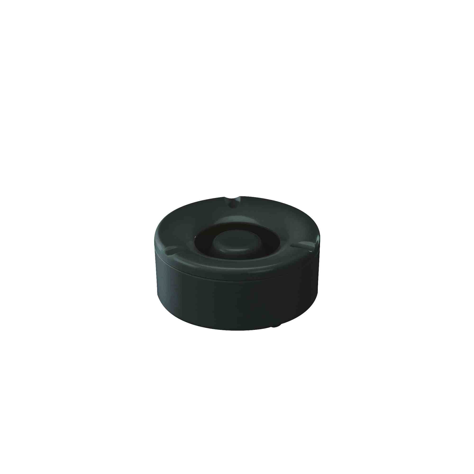 WACA Aschenbecher Windascher rund Ø 12 cm Melanim schwarz stapelbar