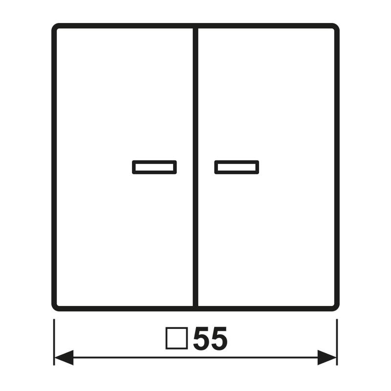 Jung Wippe Symbole sw A 595 KO5MP SW