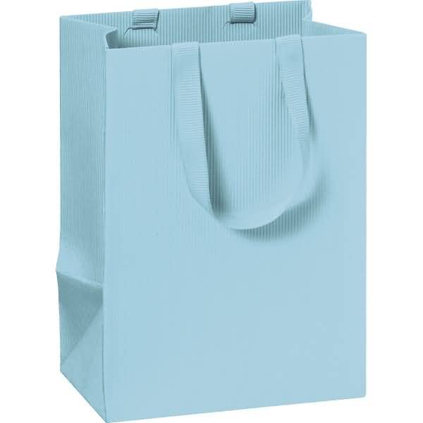 Geschenktasche 10x8x14cm One Colour blau hell