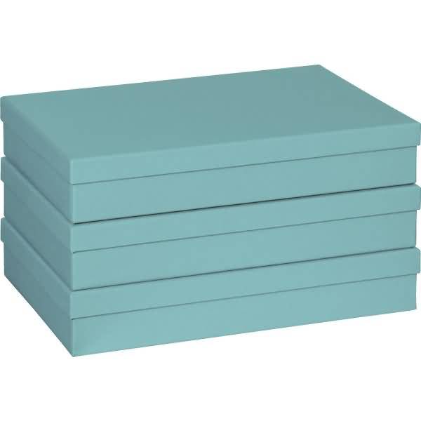 Geschenkbox 23,5x33x6cm A4 One Colour türkis