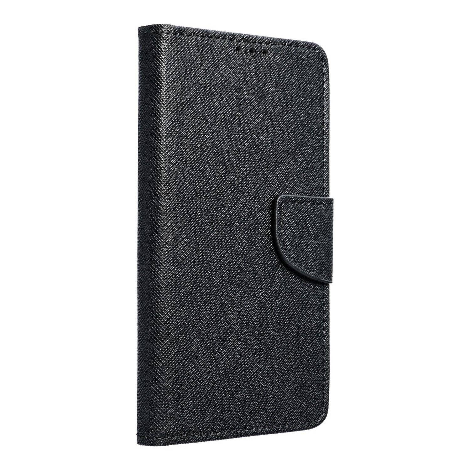 Buch Tasche "Fancy" für XIAOMI REDMI 10 Handy Hülle Etui Brieftasche Schutzhülle mit Standfunktion, Kartenfach Schwarz
