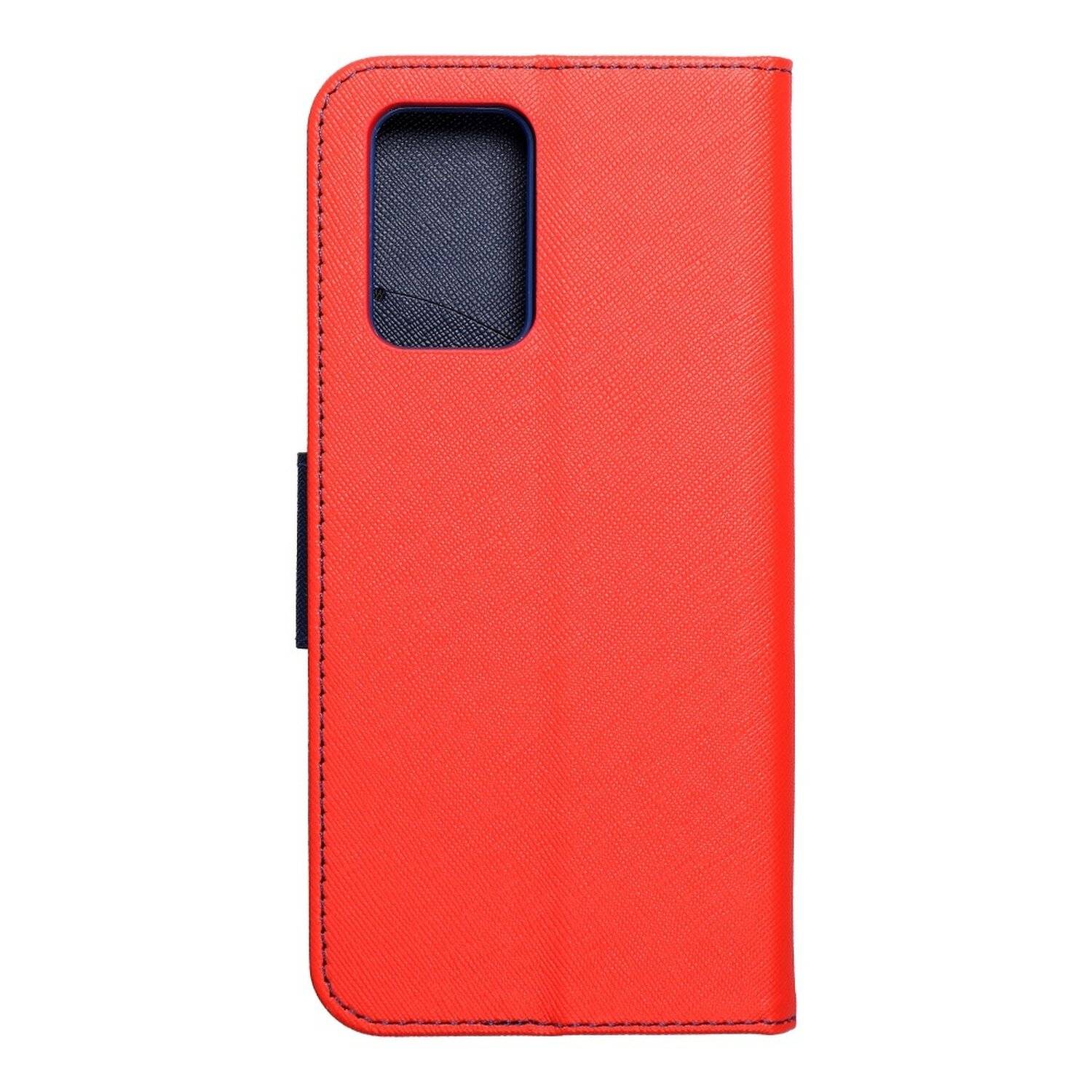 Buch Tasche "Fancy" für XIAOMI REDMI 10 Handy Hülle Etui Brieftasche Schutzhülle mit Standfunktion, Kartenfach Rot-Blau