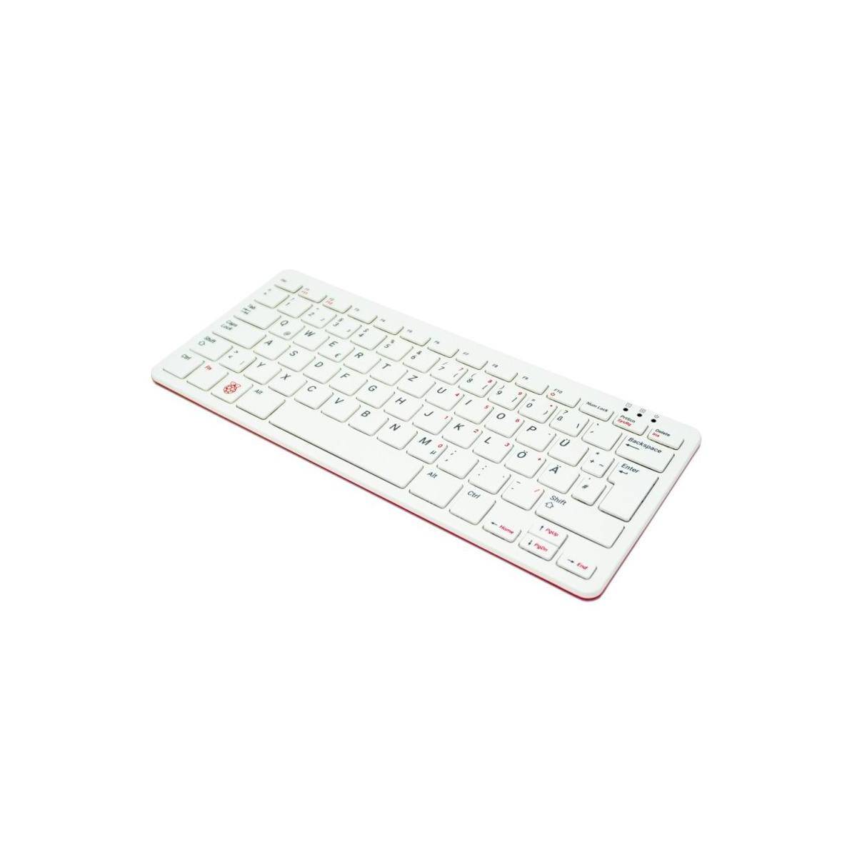 SC0168 - Weiß, Rot QWERTZ (Deutschland) Raspberry Pi Tastatur